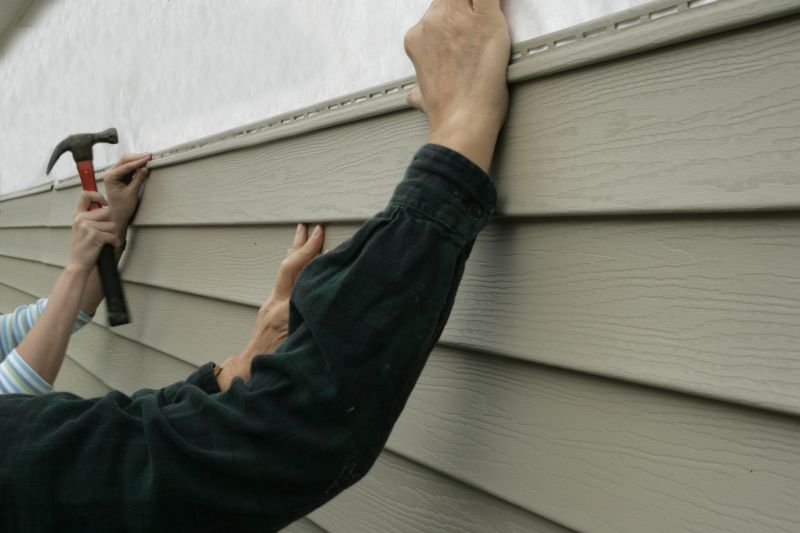 Securing the Siding with Fasteners